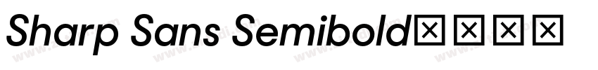 Sharp Sans Semibold字体转换